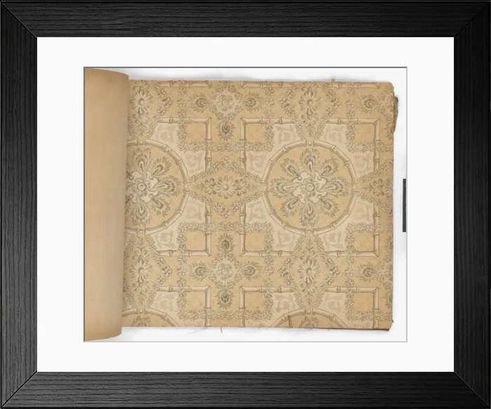 Framed Print : Page from New Artistic Wall Papers Framed Print : Page from New Artistic Wall Papers