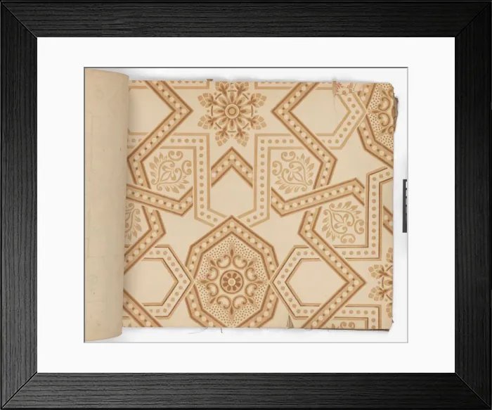 Framed Print : Page from New Artistic Wall Papers Framed Print : Page from New Artistic Wall Papers
