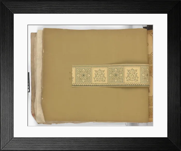 Framed Print : Page from New Artistic Wall Papers Framed Print : Page from New Artistic Wall Papers