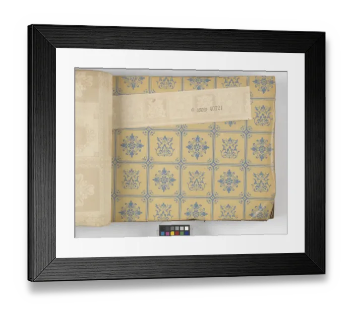 Framed Print : Page from New Artistic Wall Papers Framed Print : Page from New Artistic Wall Papers
