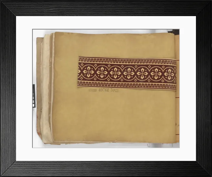 Framed Print : Page from New Artistic Wall Papers Framed Print : Page from New Artistic Wall Papers