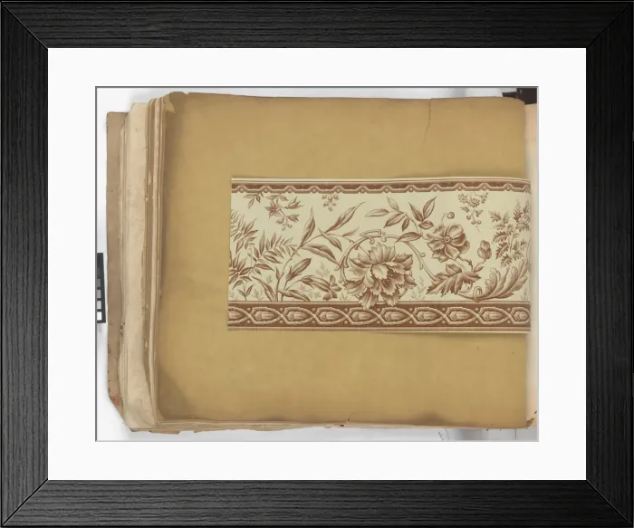 Framed Print : Page from New Artistic Wall Papers Framed Print : Page from New Artistic Wall Papers