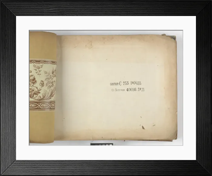 Framed Print : Page from New Artistic Wall Papers Framed Print : Page from New Artistic Wall Papers