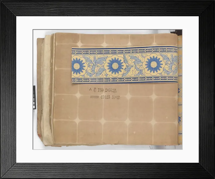 Framed Print : Page from New Artistic Wall Papers Framed Print : Page from New Artistic Wall Papers