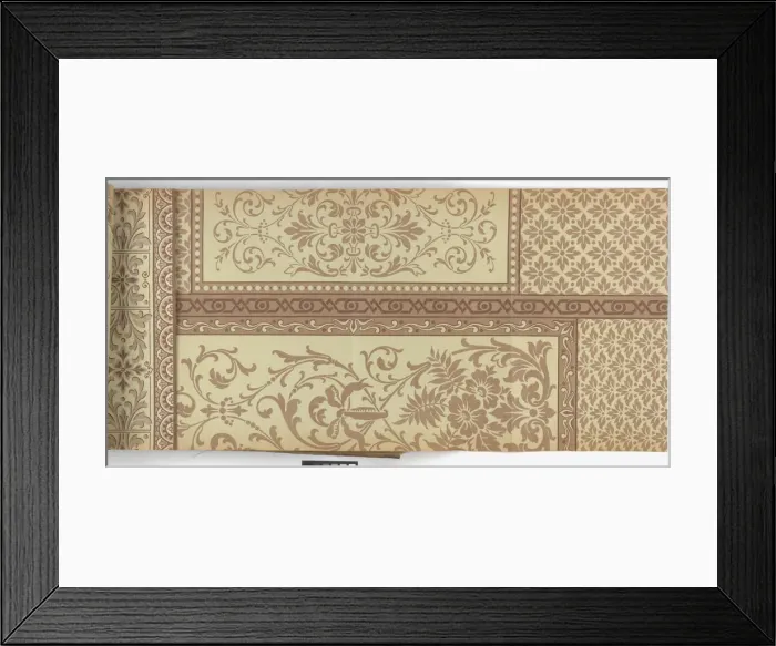 Framed Print : Page from New Artistic Wall Papers Framed Print : Page from New Artistic Wall Papers