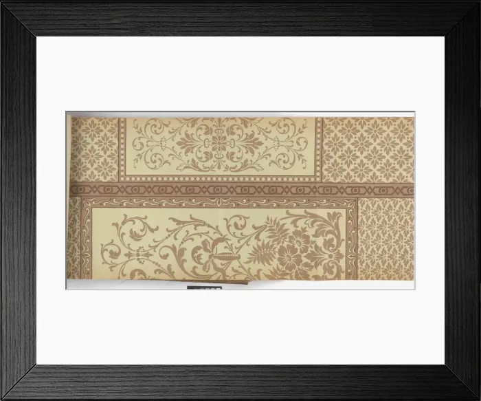 Framed Print : Page from New Artistic Wall Papers Framed Print : Page from New Artistic Wall Papers