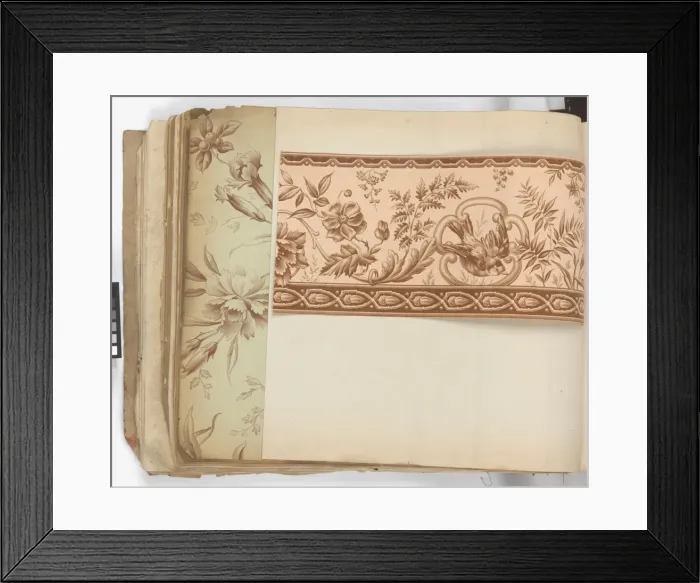 Framed Print : Page from New Artistic Wall Papers Framed Print : Page from New Artistic Wall Papers