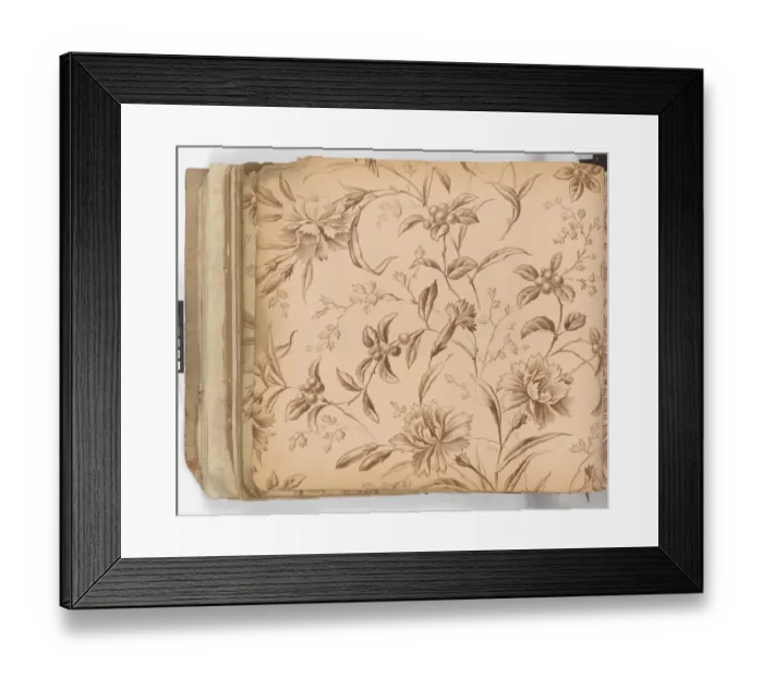 Framed Print : Page from New Artistic Wall Papers Framed Print : Page from New Artistic Wall Papers