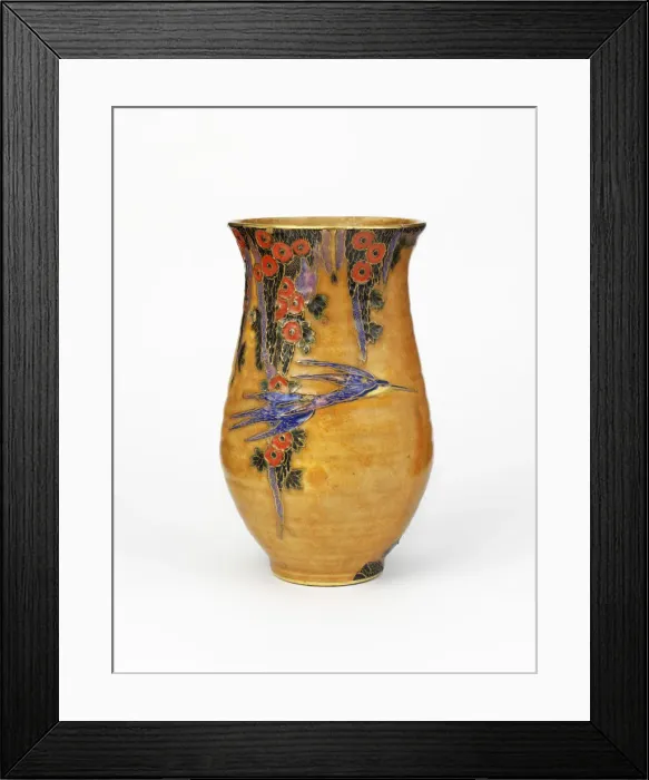 Framed Print : Glazed earthenware vase Framed Print : Glazed earthenware vase