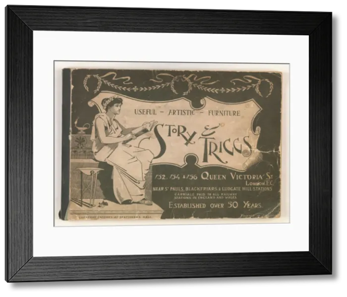 Framed Print : Front cover of Useful Artistic Furniture Framed Print : Front cover of Useful Artistic Furniture