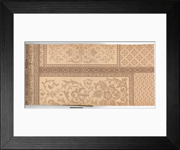Framed Print : Page from New Artistic Wall Papers Framed Print : Page from New Artistic Wall Papers