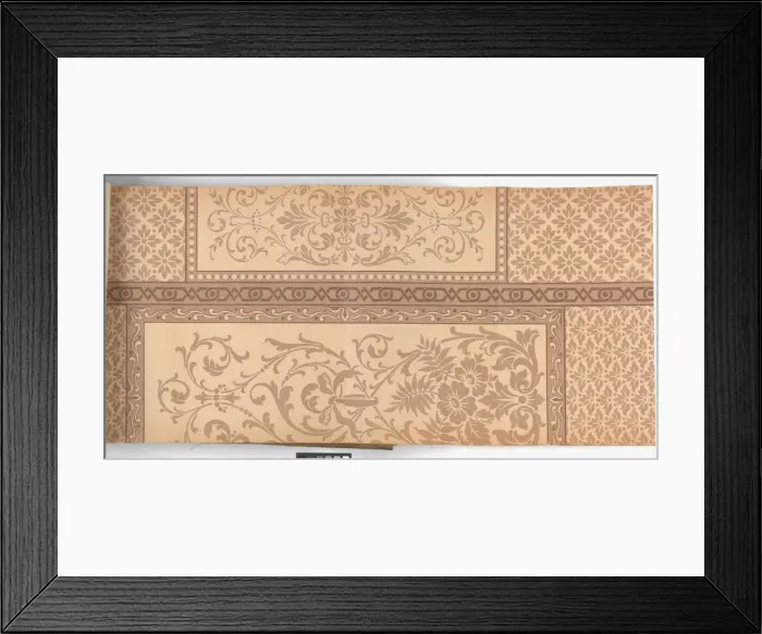 Framed Print : Page from New Artistic Wall Papers Framed Print : Page from New Artistic Wall Papers