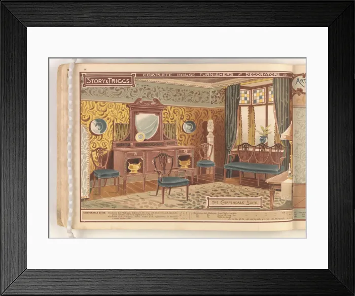 Framed Print : Page from Useful Artistic Furniture Framed Print : Page from Useful Artistic Furniture