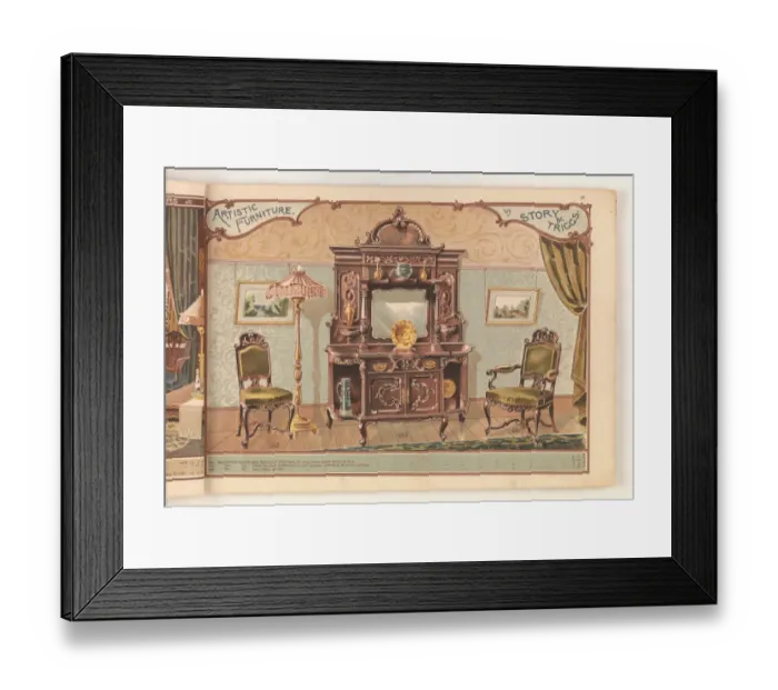 Framed Print : Page from Useful Artistic Furniture Framed Print : Page from Useful Artistic Furniture