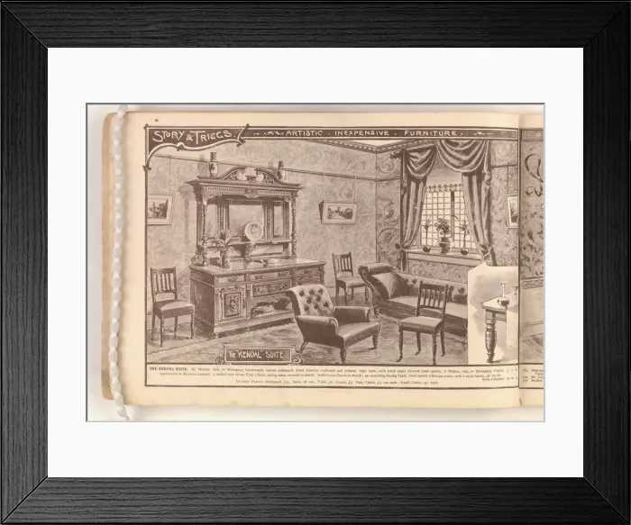 Framed Print : Page from Useful Artistic Furniture Framed Print : Page from Useful Artistic Furniture
