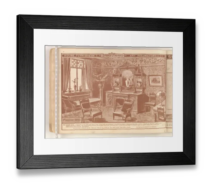 Framed Print : Page from Useful Artistic Furniture Framed Print : Page from Useful Artistic Furniture