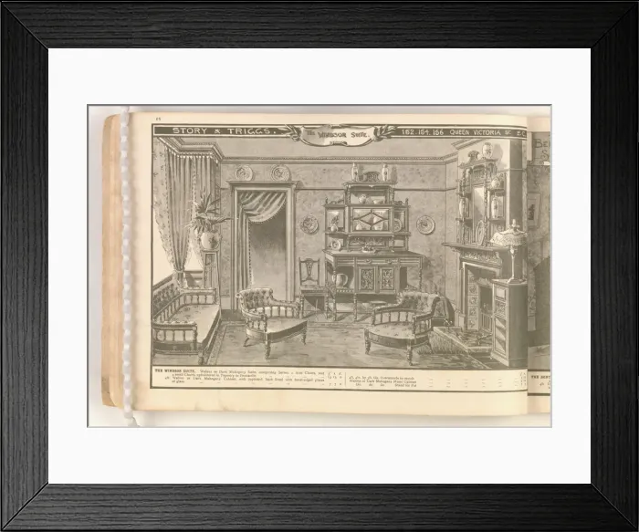 Framed Print : Page from Useful Artistic Furniture Framed Print : Page from Useful Artistic Furniture