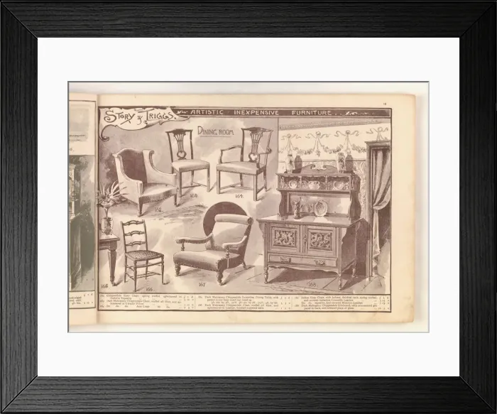 Framed Print : Page from Useful Artistic Furniture Framed Print : Page from Useful Artistic Furniture