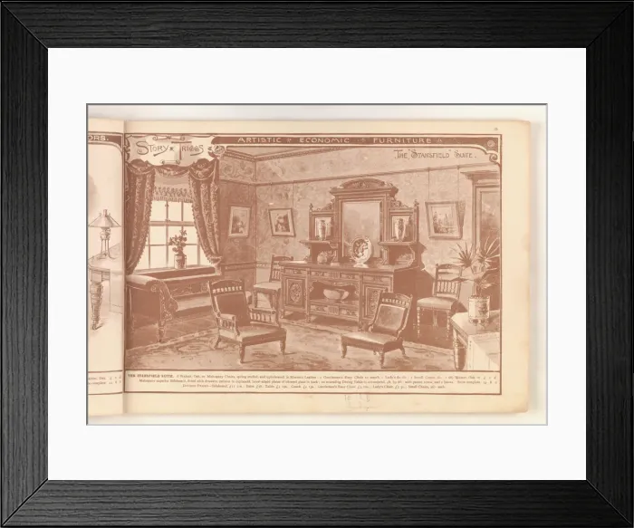 Framed Print : Page from Useful Artistic Furniture Framed Print : Page from Useful Artistic Furniture