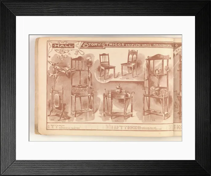 Framed Print : Page from Useful Artistic Furniture Framed Print : Page from Useful Artistic Furniture