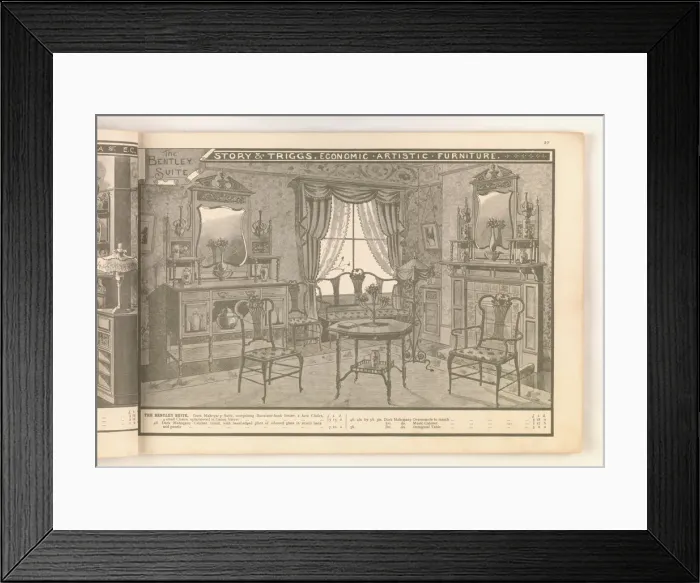 Framed Print : Page from Useful Artistic Furniture Framed Print : Page from Useful Artistic Furniture