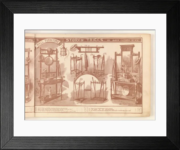 Framed Print : Page from Useful Artistic Furniture Framed Print : Page from Useful Artistic Furniture