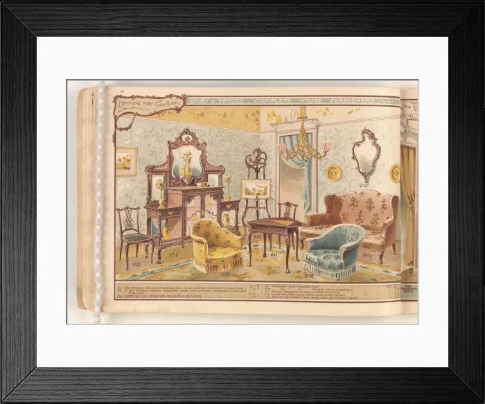 Framed Print : Page from Useful Artistic Furniture Framed Print : Page from Useful Artistic Furniture