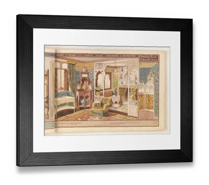 Framed Print : Page from Useful Artistic Furniture Framed Print : Page from Useful Artistic Furniture