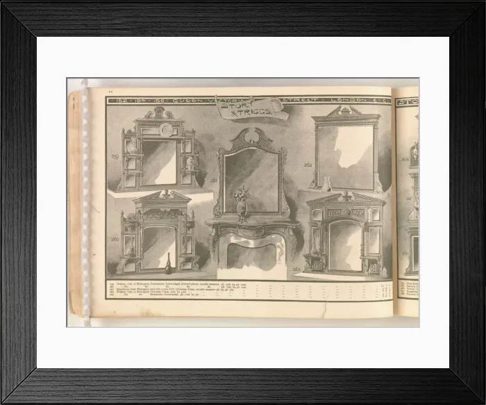 Framed Print : Page from Useful Artistic Furniture Framed Print : Page from Useful Artistic Furniture