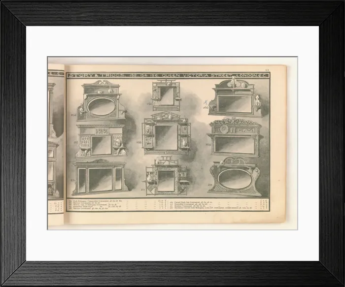 Framed Print : Page from Useful Artistic Furniture Framed Print : Page from Useful Artistic Furniture
