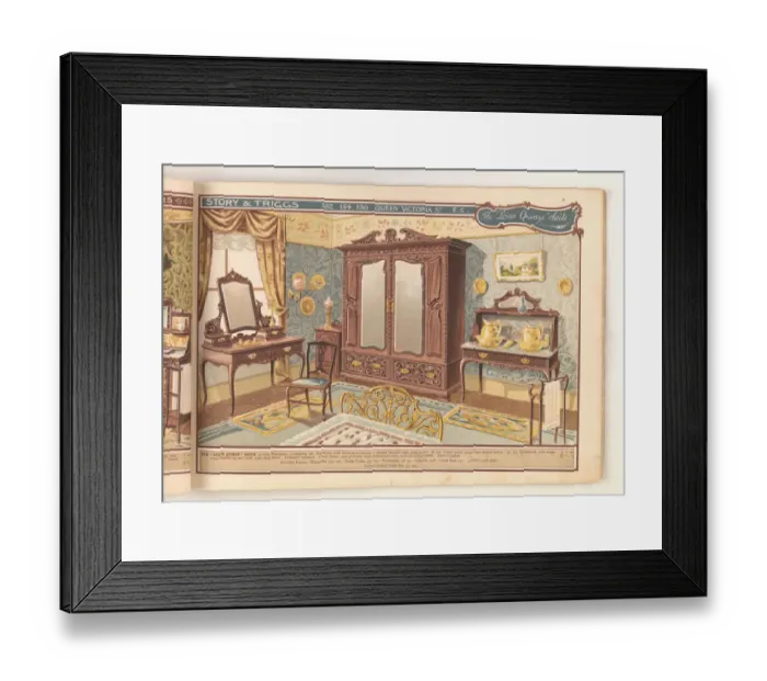Framed Print : Page from Useful Artistic Furniture Framed Print : Page from Useful Artistic Furniture