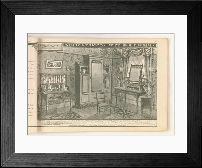 Framed Print : Page from Useful Artistic Furniture Framed Print : Page from Useful Artistic Furniture