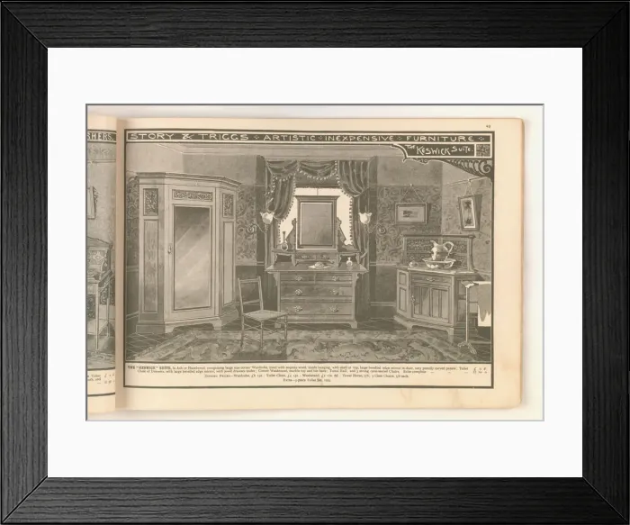 Framed Print : Page from Useful Artistic Furniture Framed Print : Page from Useful Artistic Furniture