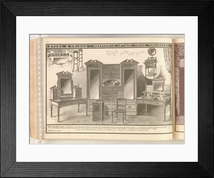 Framed Print : Page from Useful Artistic Furniture Framed Print : Page from Useful Artistic Furniture