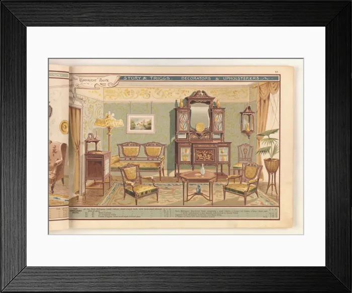 Framed Print : Page from Useful Artistic Furniture Framed Print : Page from Useful Artistic Furniture