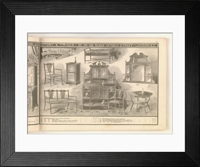 Framed Print : Page from Useful Artistic Furniture Framed Print : Page from Useful Artistic Furniture