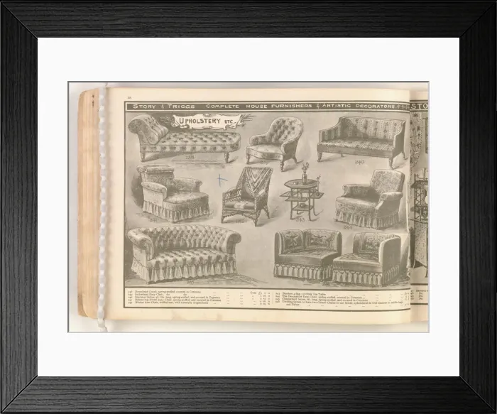 Framed Print : Page from Useful Artistic Furniture Framed Print : Page from Useful Artistic Furniture