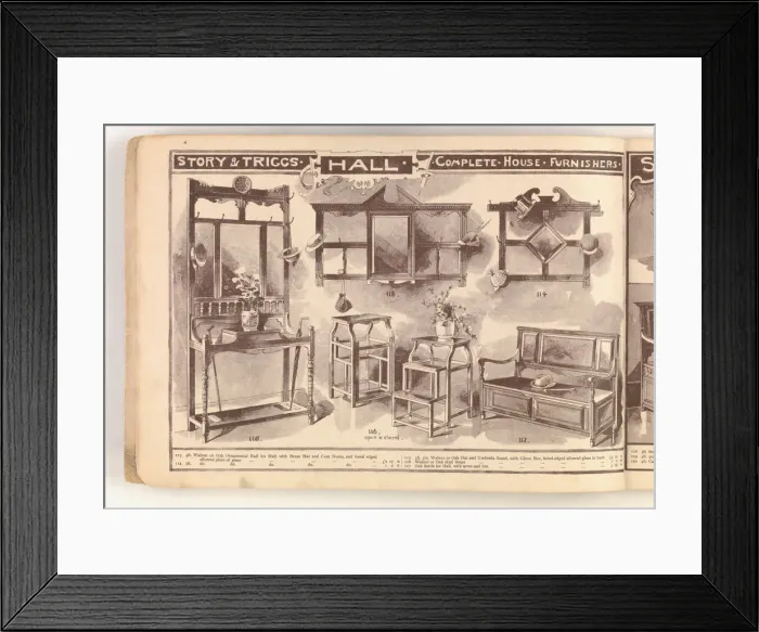 Framed Print : Page from Useful Artistic Furniture Framed Print : Page from Useful Artistic Furniture