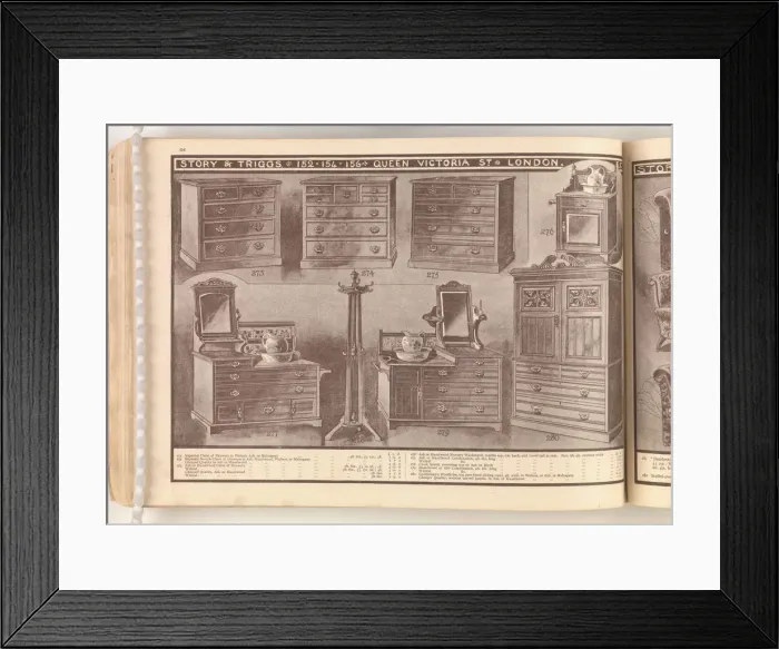 Framed Print : Page from Useful Artistic Furniture Framed Print : Page from Useful Artistic Furniture