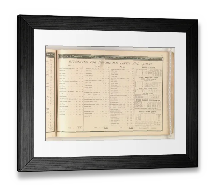 Framed Print : Page from Useful Artistic Furniture Framed Print : Page from Useful Artistic Furniture