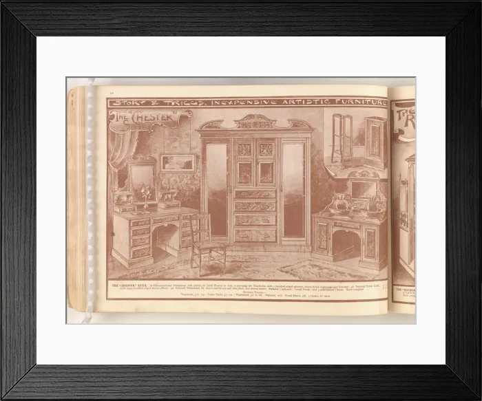 Framed Print : Page from Useful Artistic Furniture Framed Print : Page from Useful Artistic Furniture