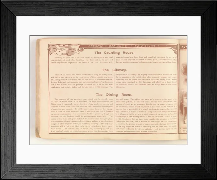 Framed Print : Page from Useful Artistic Furniture Framed Print : Page from Useful Artistic Furniture
