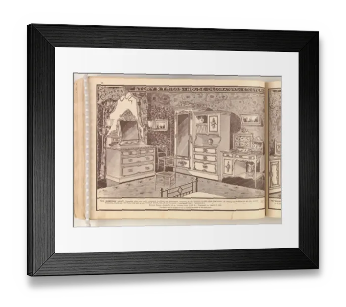 Framed Print : Page from Useful Artistic Furniture Framed Print : Page from Useful Artistic Furniture