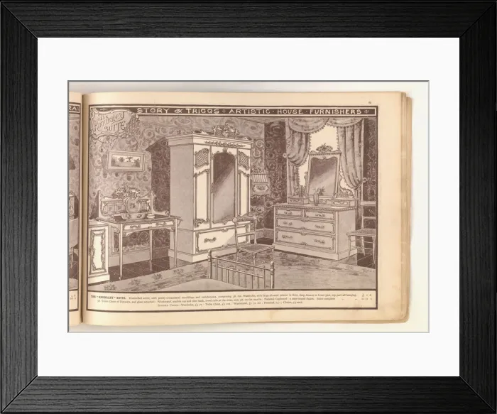 Framed Print : Page from Useful Artistic Furniture Framed Print : Page from Useful Artistic Furniture