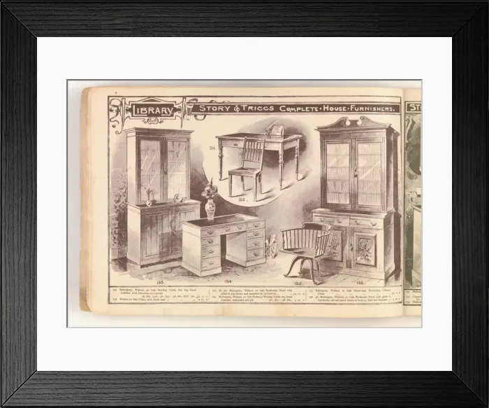 Framed Print : Page from Useful Artistic Furniture Framed Print : Page from Useful Artistic Furniture