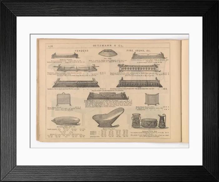 Framed Print : Page from Utility and Art Framed Print : Page from Utility and Art