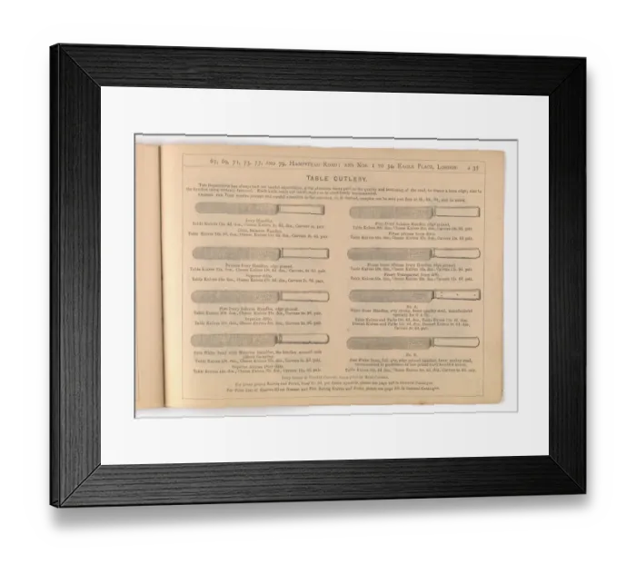 Framed Print : Page from Utility and Art Framed Print : Page from Utility and Art