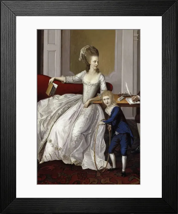 Framed Print : Group Portrait of the James Family Framed Print : Group Portrait of the James Family