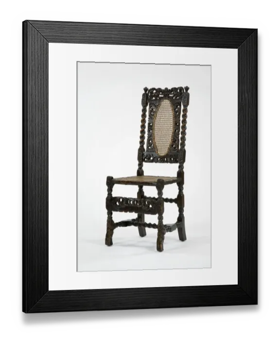 Framed Print : Caned chair Framed Print : Caned chair