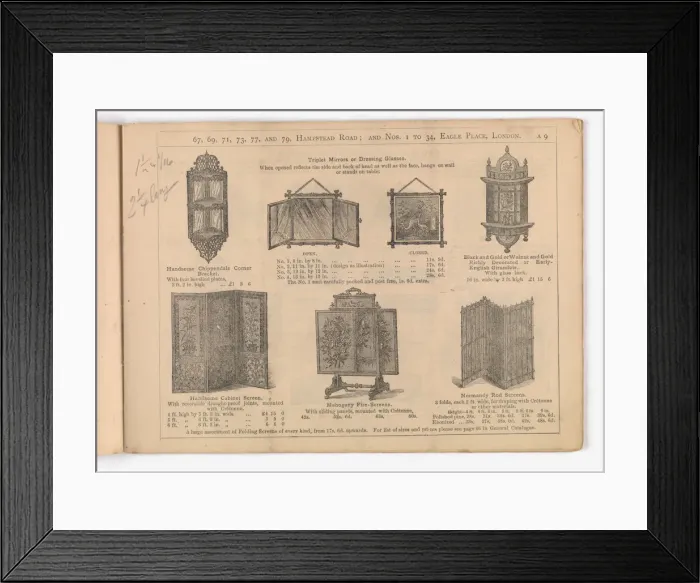 Framed Print : Page from Utility and Art Framed Print : Page from Utility and Art